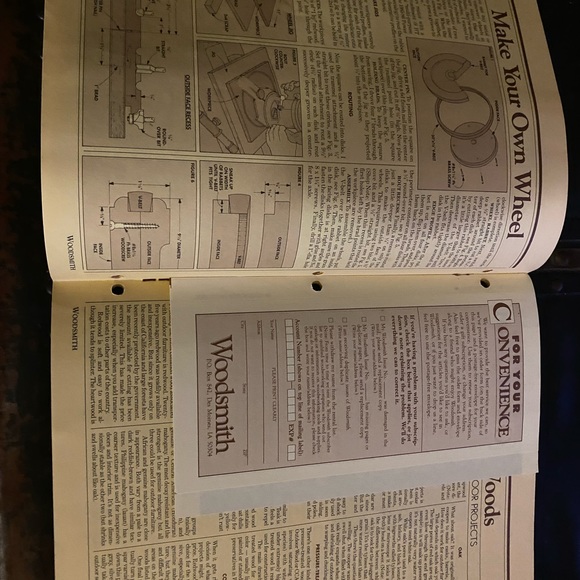 🎉5/$10🎉 Woodsmith magazine number 45 June 1986 chaise lounge , garden bench - Picture 5 of 9